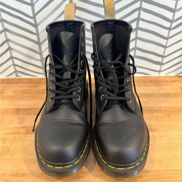 Dr. Martens Black Combat Boots - Picture 1 of 5
